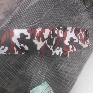 Red camp cargo pants